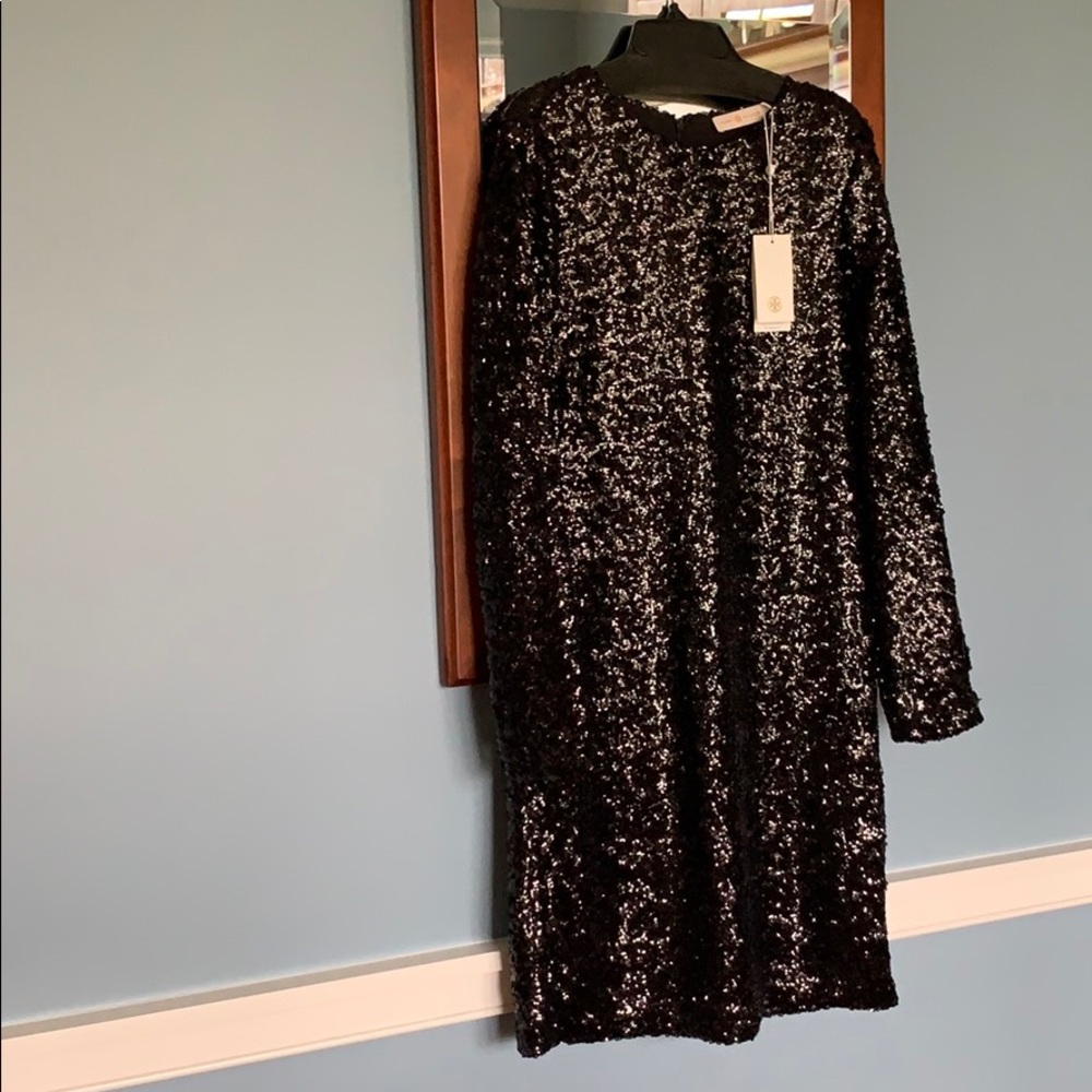 NWT Tory Burch longsleeve sequined cocktail dress